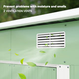 7'x 4' Metal Patio Storage Shed Garden Lockable Shed Tool Utility Storage Unit