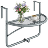 Table railing balcon suspendue ajustable support mural métal mini pupitre rangement