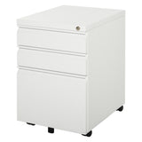 Meuble de classement à 3 tiroirs, classeur de bureau verrouillable sur roulettes pour dossiers légaux, format lettre, A4
