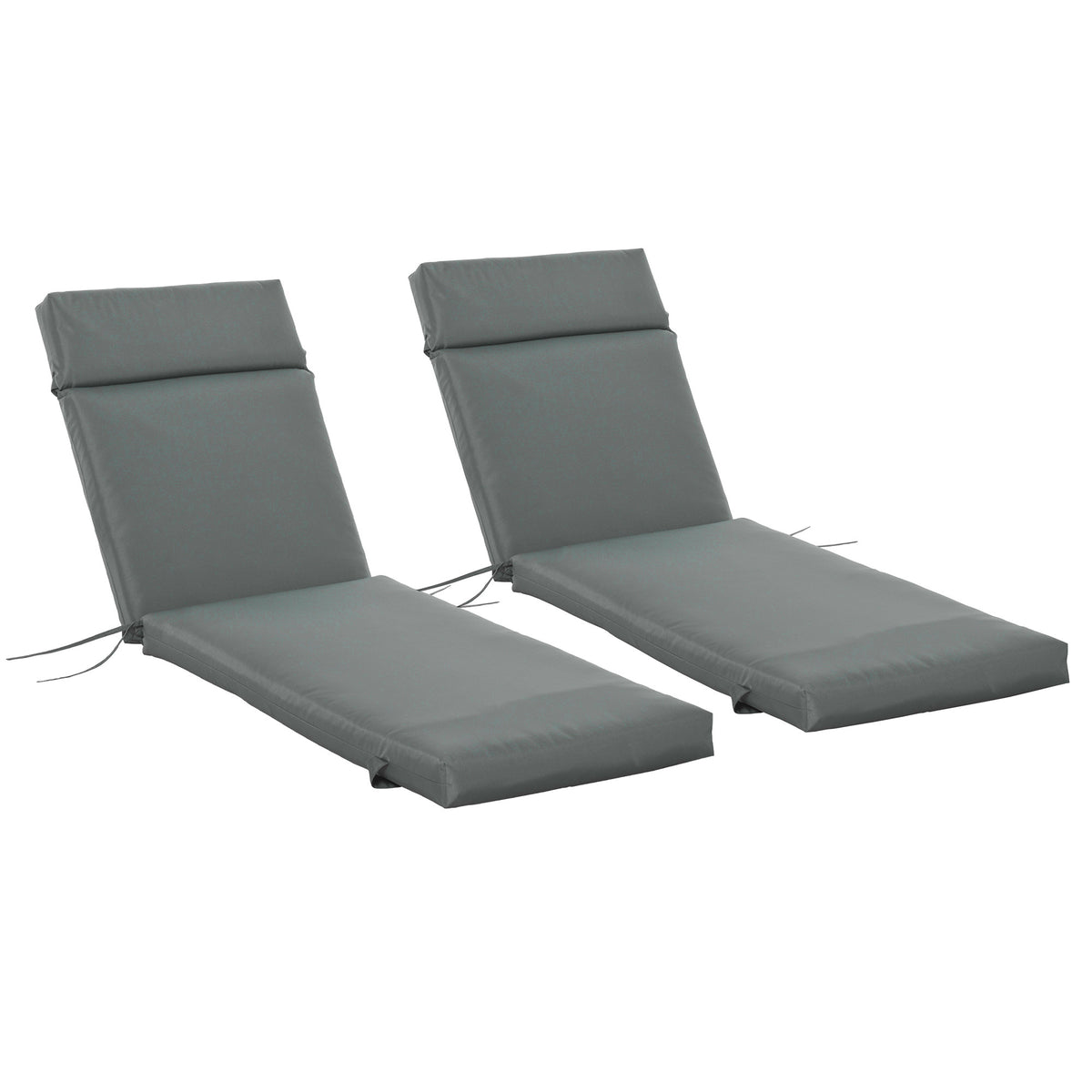 Ensemble de coussins de chaise longue extérieure, 2 morceaux, 77,2