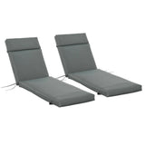 Ensemble de coussins de chaise longue extérieure, 2 morceaux, 77,2