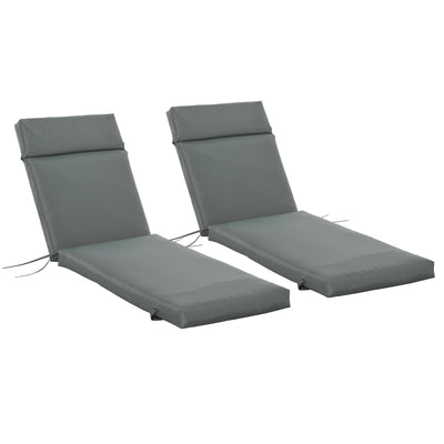 Outdoor Lounge Chair Cushion Set of 2, 77.2