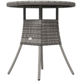 Table de salle à manger extérieure en rotin 27,5