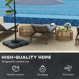 Umbrella Weights for Cantilever Parasols, Set of 4 Heavy Duty Parasol Base Weights