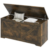 39.4 Inches Storage Chest, Storage Trunk with 2 Safety Hinges for Living Room
