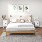 Set of Two Three-Drawer Modern Bedside Tables for Bedroom