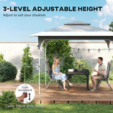 11.5 x 11.5 ft Pop Up Canopy Tent with 1-Button Push Easy Setup, UPF 50+ 2-Tier Instant Canopy with Carry Bag