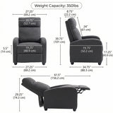 Fauteuil inclinable en tissu
