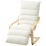 Accent Chair, Velvet Upholstered Living Room Chair with Footrest, Wood Frame
