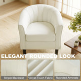 Fauteuil accentué moderne, fauteuil de salon rembourré avec ottoman et coussin ressort de poche