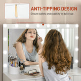 Makeup Vanity Table, Modern Makeup Table with 7 Drawers and 10 LED Lights