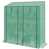 Portable Mini Greenhouse Green House with 3 Tier Shelves