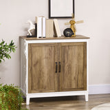 Farmhouse Sideboard, Storage Cabinet with 2 Doors and Shelves Kitchen, 30.9