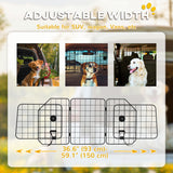 Dog Car Barrier for SUV, Adjustable Car Divider for Trunk Cargo Area, Heavy-Duty Steel Wire Mesh Barrier