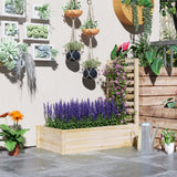 Wood Planter Box with Trellis for Climbing Plants, 91