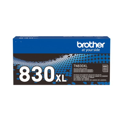 Brother Genuine TN830XL High Yield Black Toner Cartridge for up to 3,000 Pages
