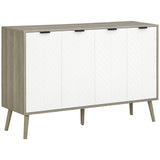Modern Sideboard and Buffet, Dining Room Cabinet with Adjustable Shelves and