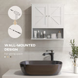 Farmhouse Bathroom Medicine Cabinet, and Adjustable Shelf for Laundry Room