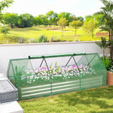 8.6 x 3 x 1ft Raised Garden Bed with Mini Greenhouse, Small Greenhouse for Patio Garden Balcony