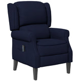 Massage Recliner Chair for Living Room, Push Back Recliner Sofa, Suede Wingback Reclining Chair with Extendable Footrest, Wood Legs